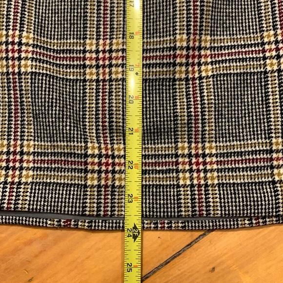 60’s HANDMADE WOOL GLEN PLAID TWEED SKIRT SUIT PRINCE OF WALES PLAID - Picture 13 of 15